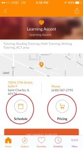 app, learning ascent, tutoring